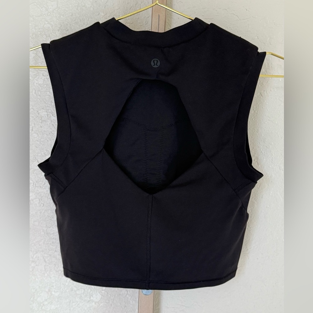 Lululemon Sweat Intention Tank Black Size 6 Nulu - Picture 5 of 11